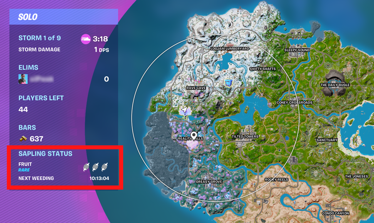 How to get Mythic loot with Reality Saplings in Fortnite Season 3